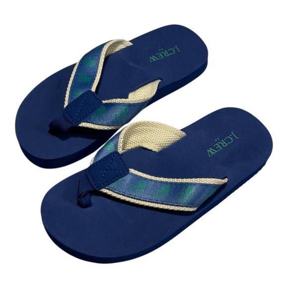J. Crew Other - J Crew Kids Jellyfish Flip Flop Sandals Size K12 Blue Green Print NWT‎